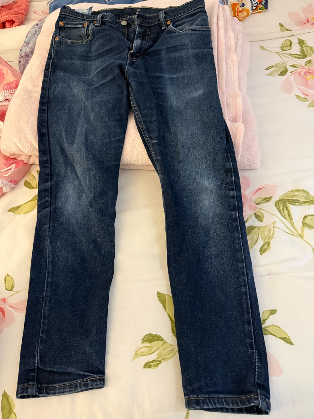 Levi's Men's Dark Indigo Straight Jeans